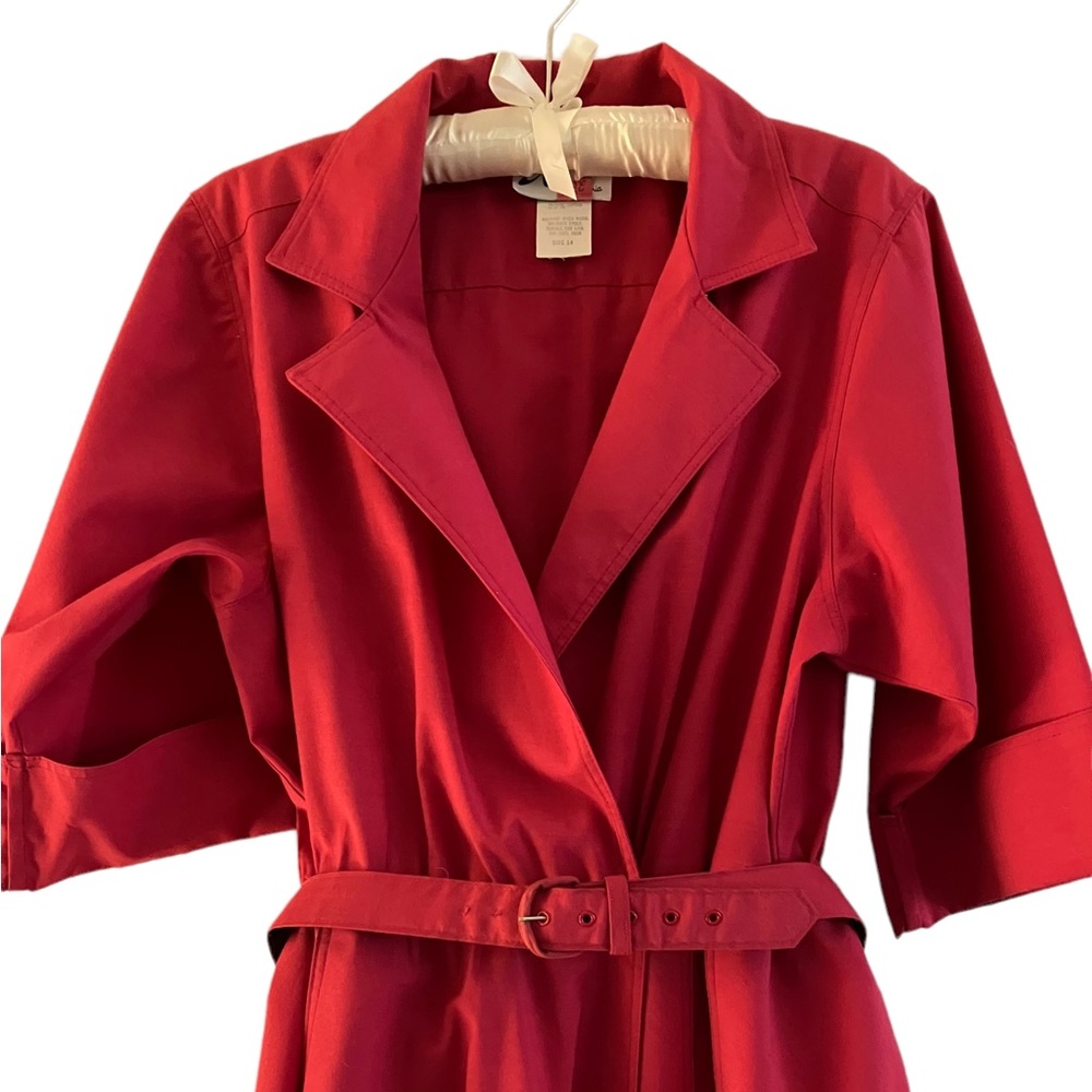 1980s Magenta Wrap Dress with cuffed Half Sleeve